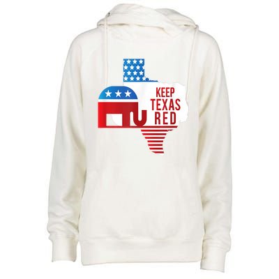 Keep Texas Red 2024 Election Republicans Vote Womens Funnel Neck Pullover Hood