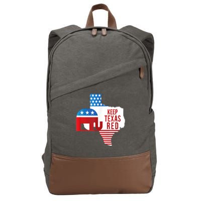 Keep Texas Red 2024 Election Republicans Vote Cotton Canvas Backpack