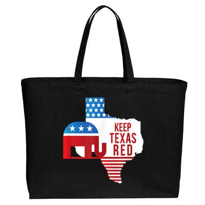 Keep Texas Red 2024 Election Republicans Vote Cotton Canvas Jumbo Tote