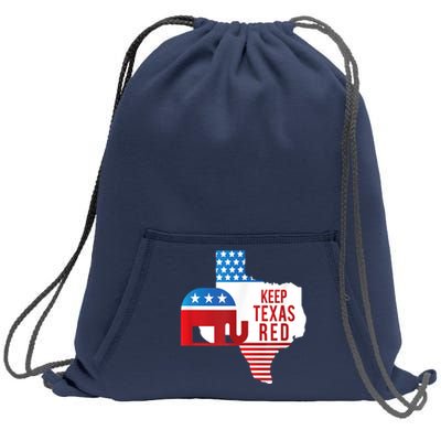 Keep Texas Red 2024 Election Republicans Vote Sweatshirt Cinch Pack Bag