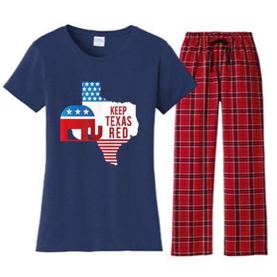 Keep Texas Red 2024 Election Republicans Vote Women's Flannel Pajama Set