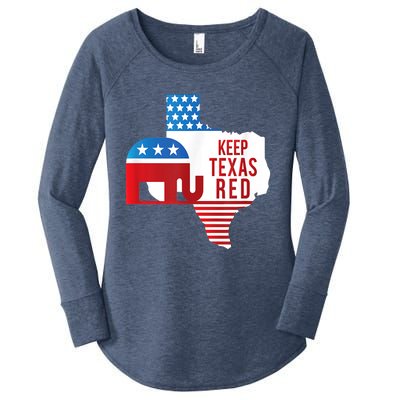 Keep Texas Red 2024 Election Republicans Vote Women's Perfect Tri Tunic Long Sleeve Shirt