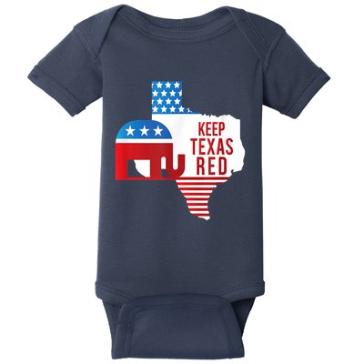 Keep Texas Red 2024 Election Republicans Vote Baby Bodysuit