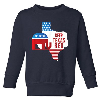 Keep Texas Red 2024 Election Republicans Vote Toddler Sweatshirt