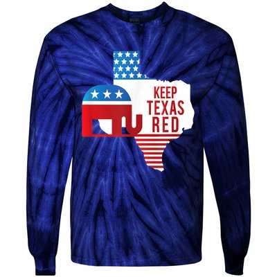 Keep Texas Red 2024 Election Republicans Vote Tie-Dye Long Sleeve Shirt