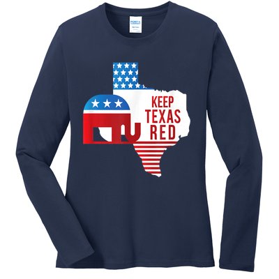 Keep Texas Red 2024 Election Republicans Vote Ladies Long Sleeve Shirt