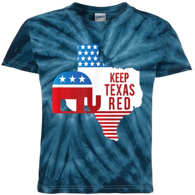 Keep Texas Red 2024 Election Republicans Vote Kids Tie-Dye T-Shirt