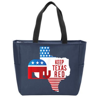 Keep Texas Red 2024 Election Republicans Vote Zip Tote Bag