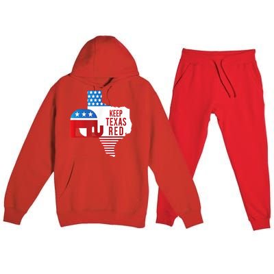 Keep Texas Red 2024 Election Republicans Vote Premium Hooded Sweatsuit Set