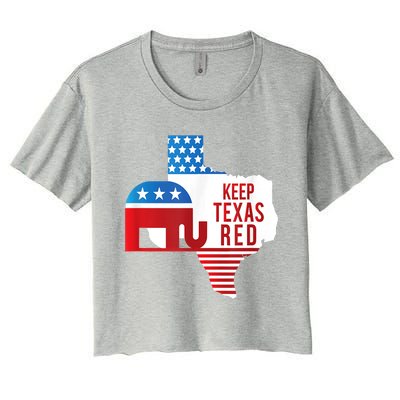 Keep Texas Red 2024 Election Republicans Vote Women's Crop Top Tee