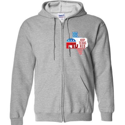 Keep Texas Red 2024 Election Republicans Vote Full Zip Hoodie