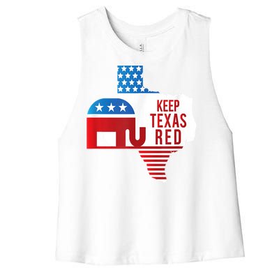 Keep Texas Red 2024 Election Republicans Vote Women's Racerback Cropped Tank