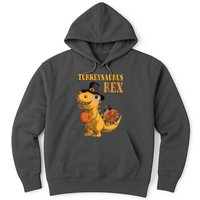 Kids Turkeysaurus Rex Turkey Dino Thanksgiving Hoodie
