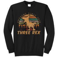 Kids Three Rex 3rd Birthday Gifts Third Dinosaur 3 Year Old Sweatshirt