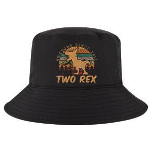 Kids Two Rex 2nd Birthday Gifts Second Dinosaur 2 Year Old Cool Comfort Performance Bucket Hat