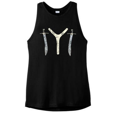 Kayi Tribe Swords Marking Iyi Symbol Otto Ertugrul Flag Funny Gift Ladies PosiCharge Tri-Blend Wicking Tank