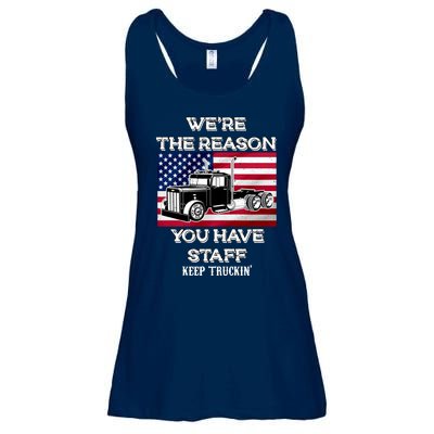 Keep Truckin Staff USA Ladies Essential Flowy Tank