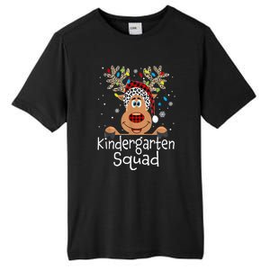 Kindergarten Teacher Squad Reindeer Funny Teacher Christmas Tall Fusion ChromaSoft Performance T-Shirt