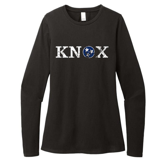 Knoxville Tennessee State Flag Art Gifts Distressed Knox Womens CVC Long Sleeve Shirt