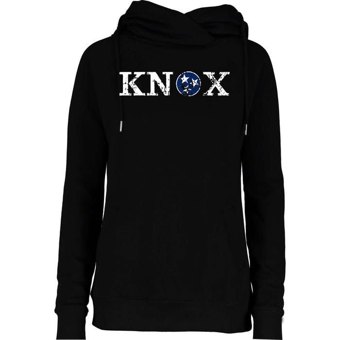 Knoxville Tennessee State Flag Art Gifts Distressed Knox Womens Funnel Neck Pullover Hood