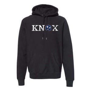 Knoxville Tennessee State Flag Art Gifts Distressed Knox Premium Hoodie