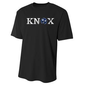 Knoxville Tennessee State Flag Art Gifts Distressed Knox Performance Sprint T-Shirt