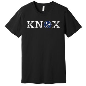 Knoxville Tennessee State Flag Art Gifts Distressed Knox Premium T-Shirt