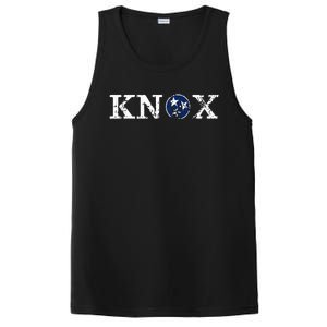 Knoxville Tennessee State Flag Art Gifts Distressed Knox PosiCharge Competitor Tank