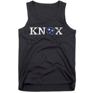 Knoxville Tennessee State Flag Art Gifts Distressed Knox Tank Top