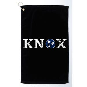 Knoxville Tennessee State Flag Art Gifts Distressed Knox Platinum Collection Golf Towel