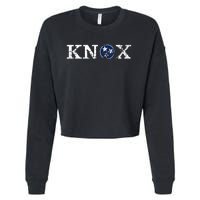 Knoxville Tennessee State Flag Art Gifts Distressed Knox Cropped Pullover Crew