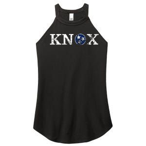 Knoxville Tennessee State Flag Art Gifts Distressed Knox Women's Perfect Tri Rocker Tank