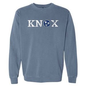 Knoxville Tennessee State Flag Art Gifts Distressed Knox Garment-Dyed Sweatshirt