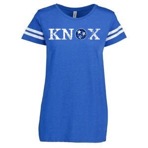 Knoxville Tennessee State Flag Art Gifts Distressed Knox Enza Ladies Jersey Football T-Shirt