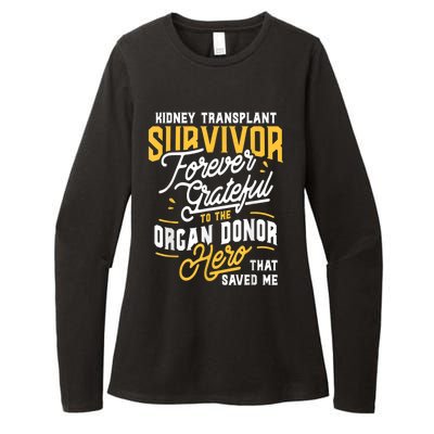 Kidney Transplant Survivor Organ Transplant Kidney Recipient Womens CVC Long Sleeve Shirt