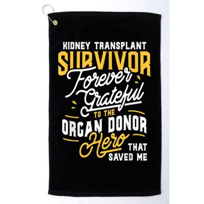 Kidney Transplant Survivor Organ Transplant Kidney Recipient Golf Towel