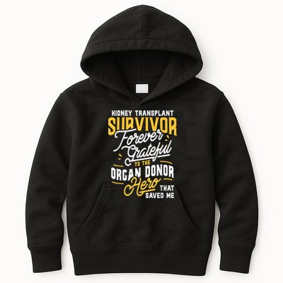 Kidney Transplant Survivor Organ Transplant Kidney Recipient Kids Hoodie