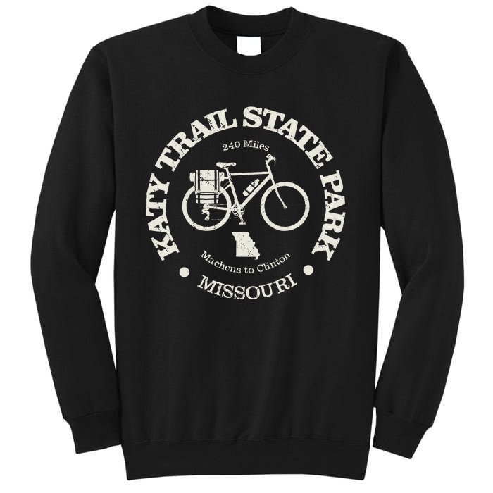 Katy Trail State Vintage Cycling State Park Missouri Bike Tall Sweatshirt