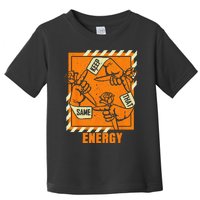 Keep That Same Energy Orange Color Graphic Toddler T-Shirt