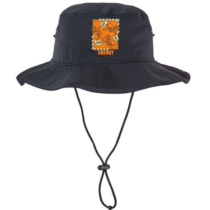 Keep That Same Energy Orange Color Graphic Legacy Cool Fit Booney Bucket Hat