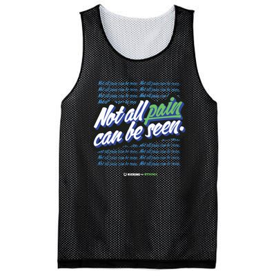 Kicking The Stigma Not All Pain Can Be Seen Mesh Reversible Basketball Jersey Tank