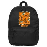 Keep That Same Energy Orange Color Graphic 16 in Basic Backpack