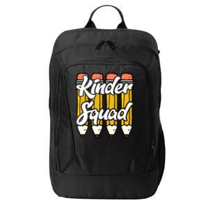 Kinder Teacher Squad Kindergarten Team Funny Gift City Backpack