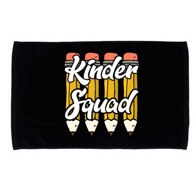 Kinder Teacher Squad Kindergarten Team Funny Gift Microfiber Hand Towel