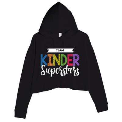 Kinder Team School Gift Kindergarten Teacher Gift Crop Fleece Hoodie