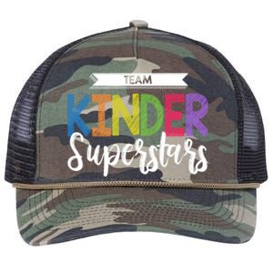 Kinder Team School Gift Kindergarten Teacher Gift Retro Rope Trucker Hat Cap