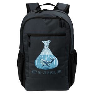 Keep The Sea Plastic Free Save The Planet Environment Ocean Daily Commute Backpack