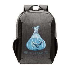 Keep The Sea Plastic Free Save The Planet Environment Ocean Vector Backpack