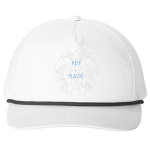 Keep The Sea Plastic Free Sea Turtle Snapback Five-Panel Rope Hat