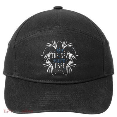 Keep The Sea Plastic Free Sea Turtle 7-Panel Snapback Hat